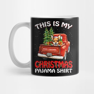 This Is My Christmas Pajama Shirt Chihuahua Truck Tree Mug